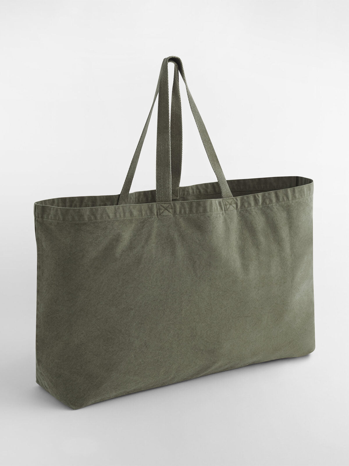 Borsa tote oversize tinta in capo Herren Tasche / Rucksack – Westford Mill – Farbe vintage moss – individuell veredelbar