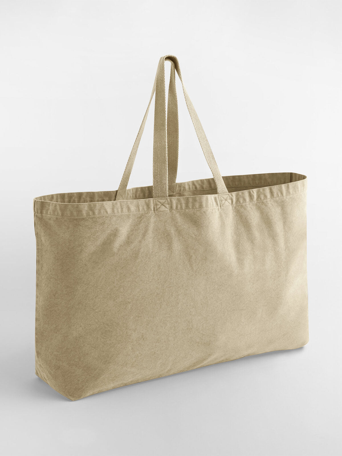Borsa tote oversize tinta in capo Herren Tasche / Rucksack – Westford Mill – Farbe vintage sand – individuell veredelbar