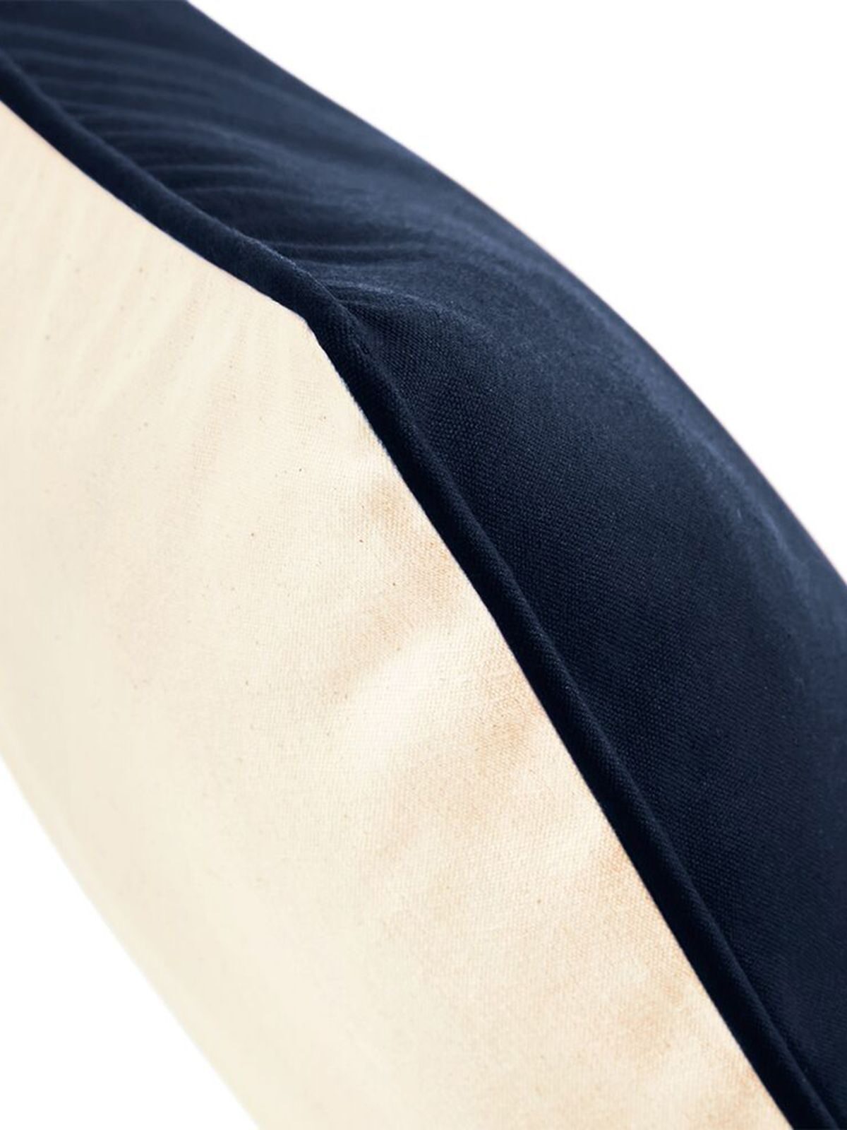 Fairtrade Cotton Piped Cushion Cover Herren Handtuch – Westford Mill – Farbe natural/french navy – individuell veredelbar
