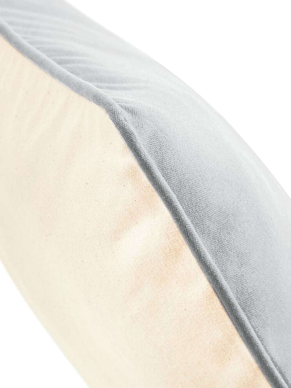 Fairtrade Cotton Piped Cushion Cover Herren Handtuch – Westford Mill – Farbe natural/light grey – individuell veredelbar