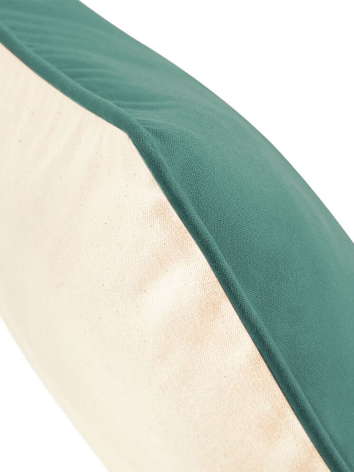 Fairtrade Cotton Piped Cushion Cover Herren Handtuch – Westford Mill – Farbe natural/sage green – individuell veredelbar