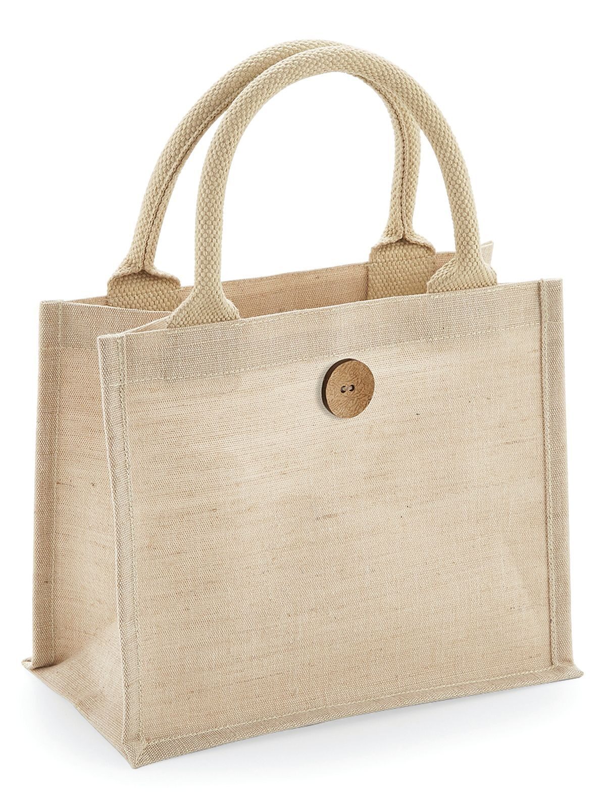 Juco Mini Gift Bag Herren Tasche / Rucksack – Westford Mill – Farbe Natur – individuell veredelbar
