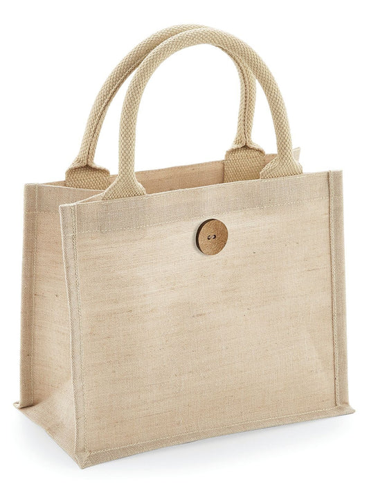 Juco Mini Gift Bag Herren Tasche / Rucksack – Westford Mill – Farbe Natur – individuell veredelbar