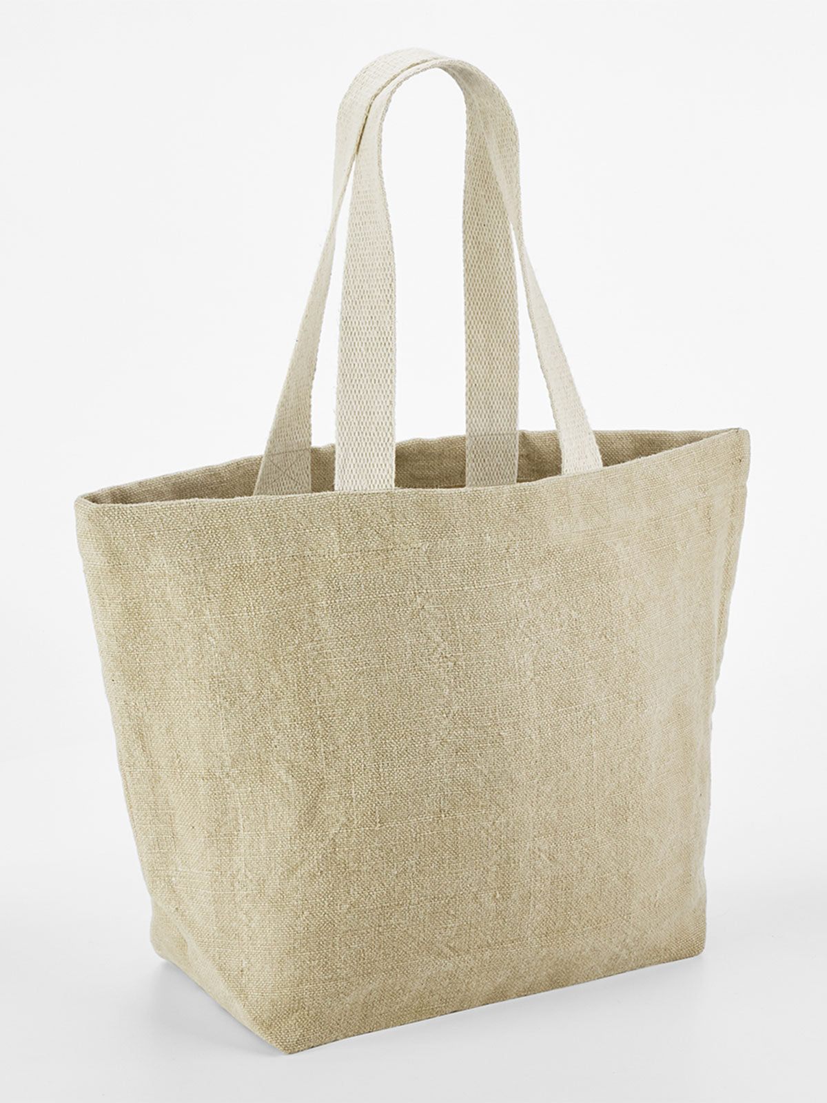 Soft Washed Jute Beach Bag Herren Tasche / Rucksack – Westford Mill – Farbe Natur – individuell veredelbar