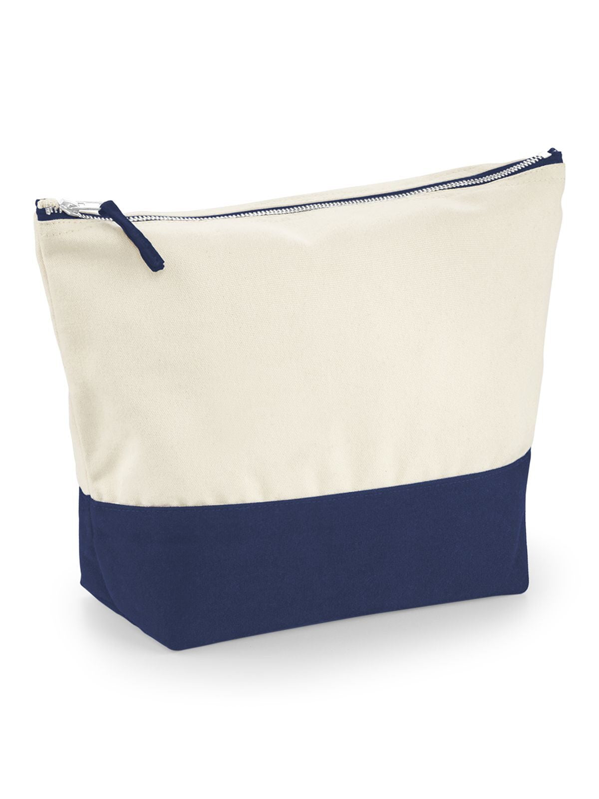 Dipped Base Canvas Accessory Bag L Herren Tasche / Rucksack – Westford Mill – Farbe natural/navy – individuell veredelbar
