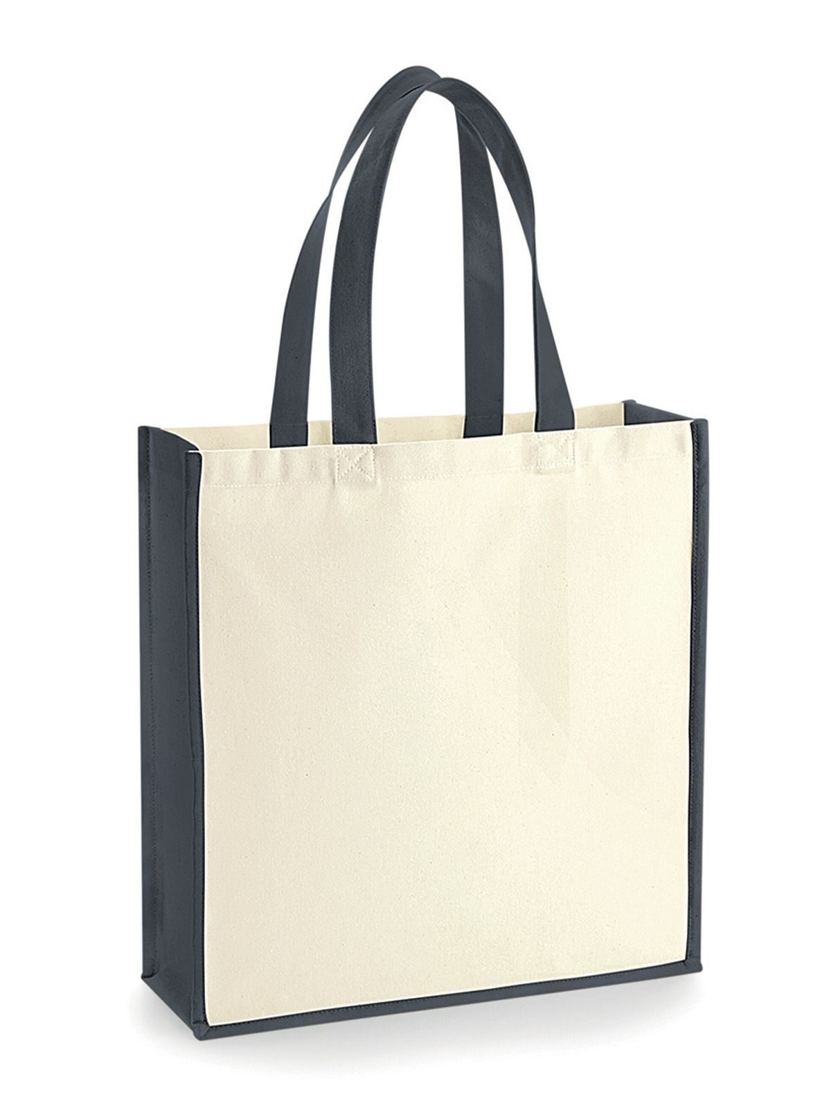 Gallery Canvas Tote Herren Tasche / Rucksack – Westford Mill – Farbe natural/grey – individuell veredelbar