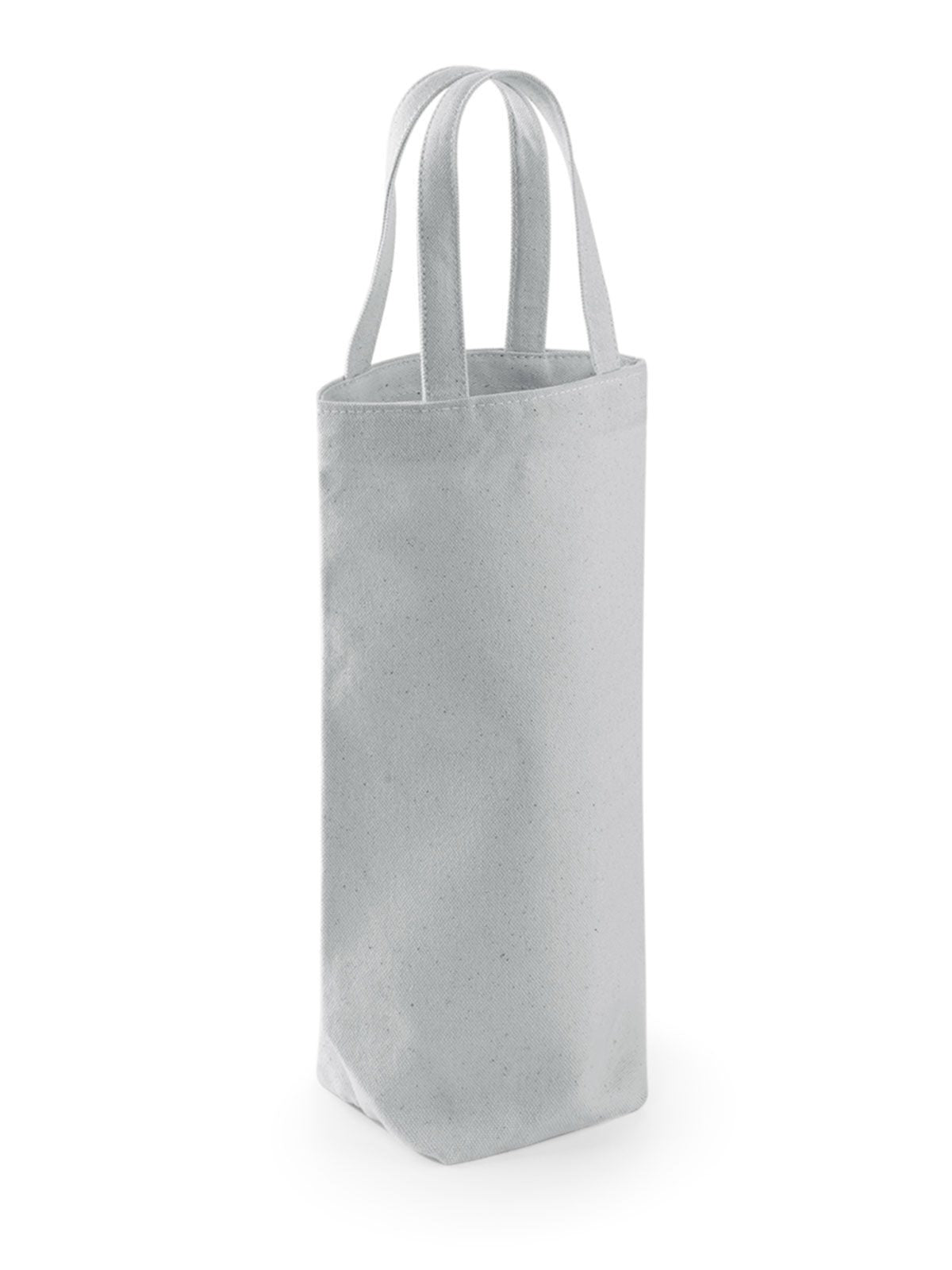 Fairtrade Cotton Bottle Bag Herren Tasche / Rucksack – Westford Mill – Farbe Hellgrau – individuell veredelbar