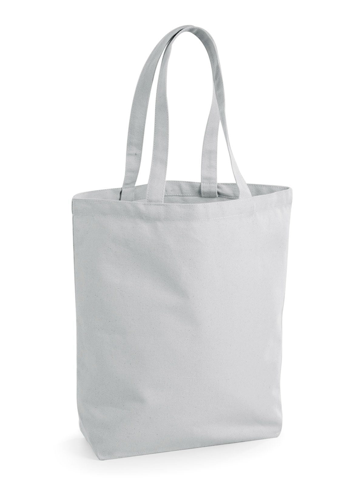 Fairtrade Cotton Camden Shopper Herren Tasche / Rucksack – Westford Mill – Farbe Hellgrau – individuell veredelbar