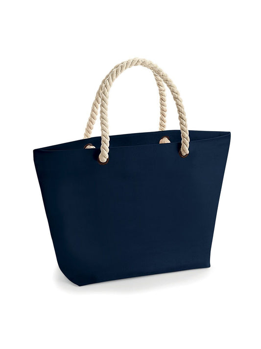Nautical Beach Bag Herren Tasche / Rucksack – Westford Mill – Farbe french navy – individuell veredelbar