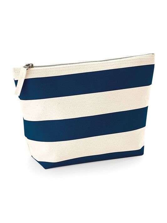 Nautical Accessory Bag Herren Tasche / Rucksack – Westford Mill – Farbe natural/navy – individuell veredelbar