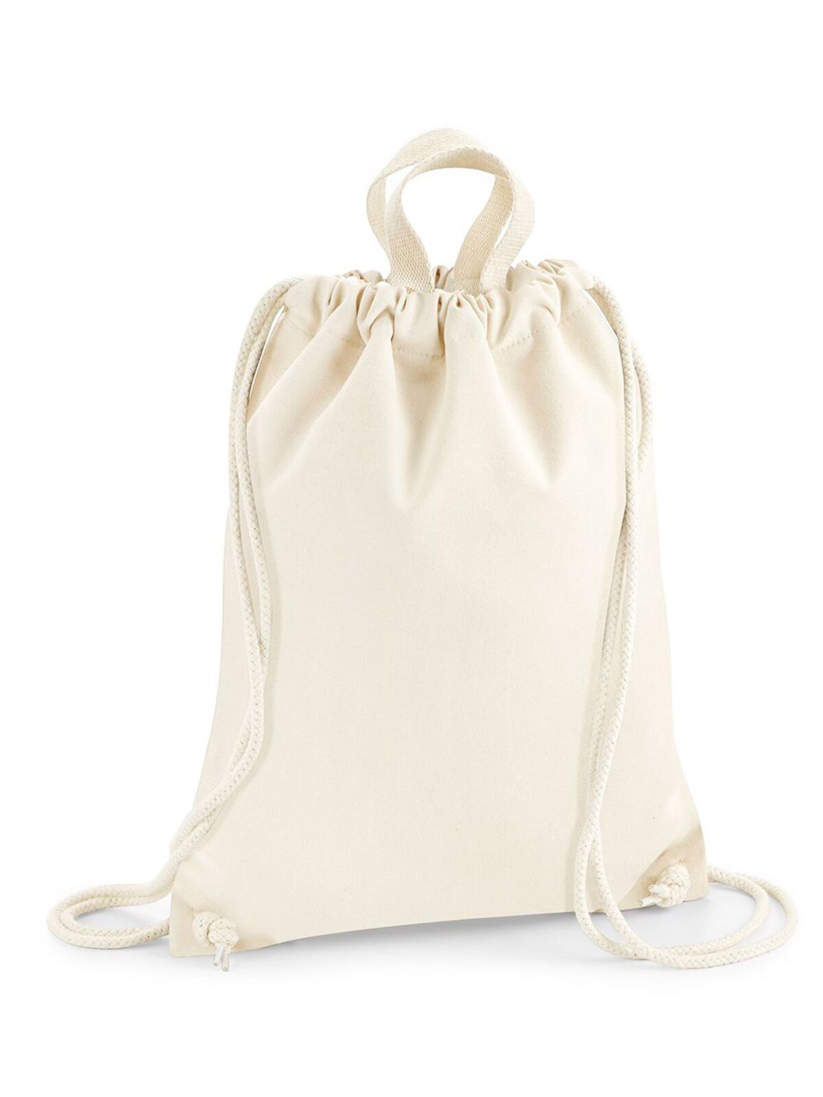 Nautical Gymsac Herren Tasche / Rucksack – Westford Mill – Farbe Natur – individuell veredelbar
