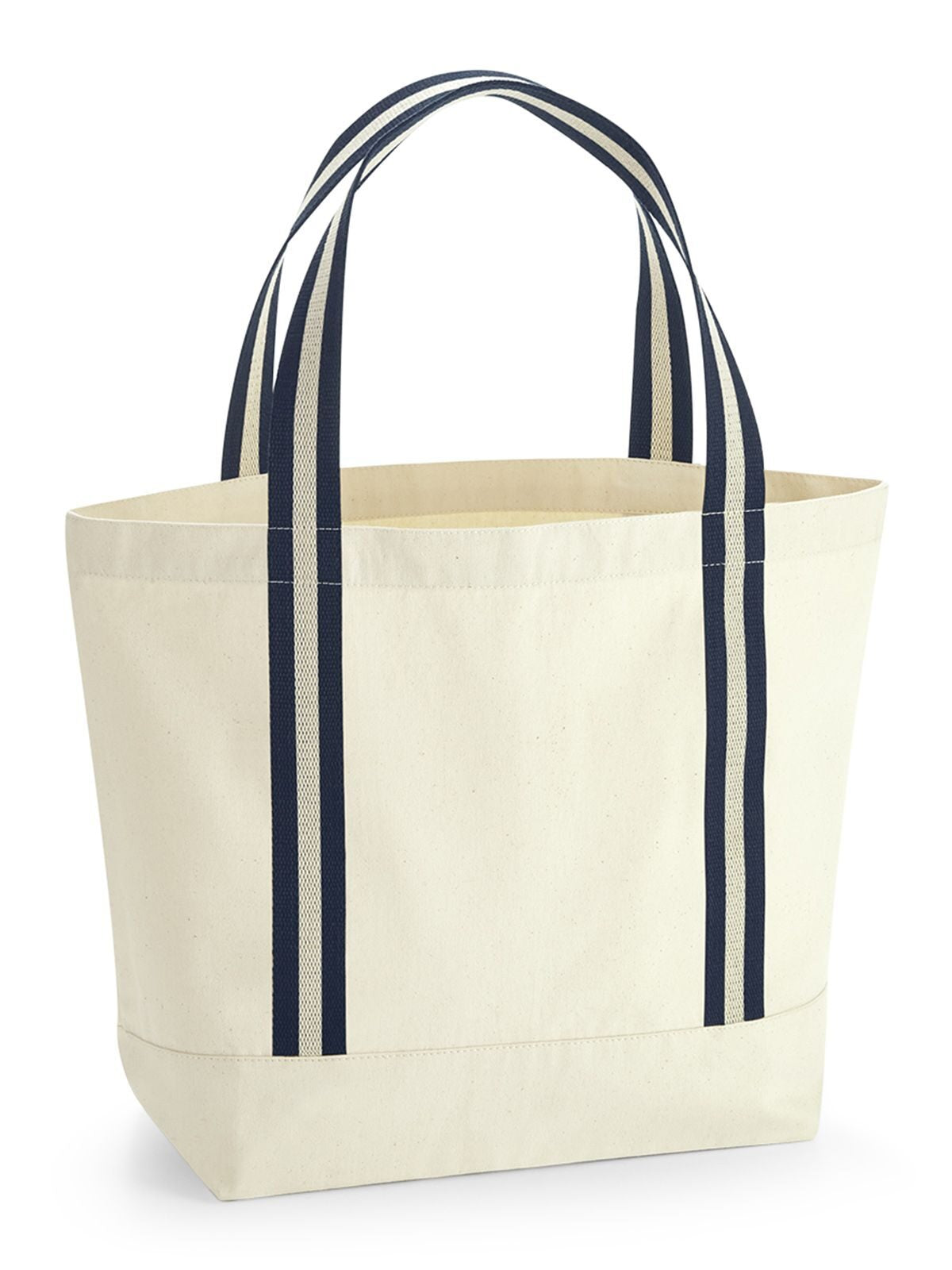 EarthAware® Organic Boat Bag Herren Tasche / Rucksack – Westford Mill – Farbe natural/french navy – individuell veredelbar