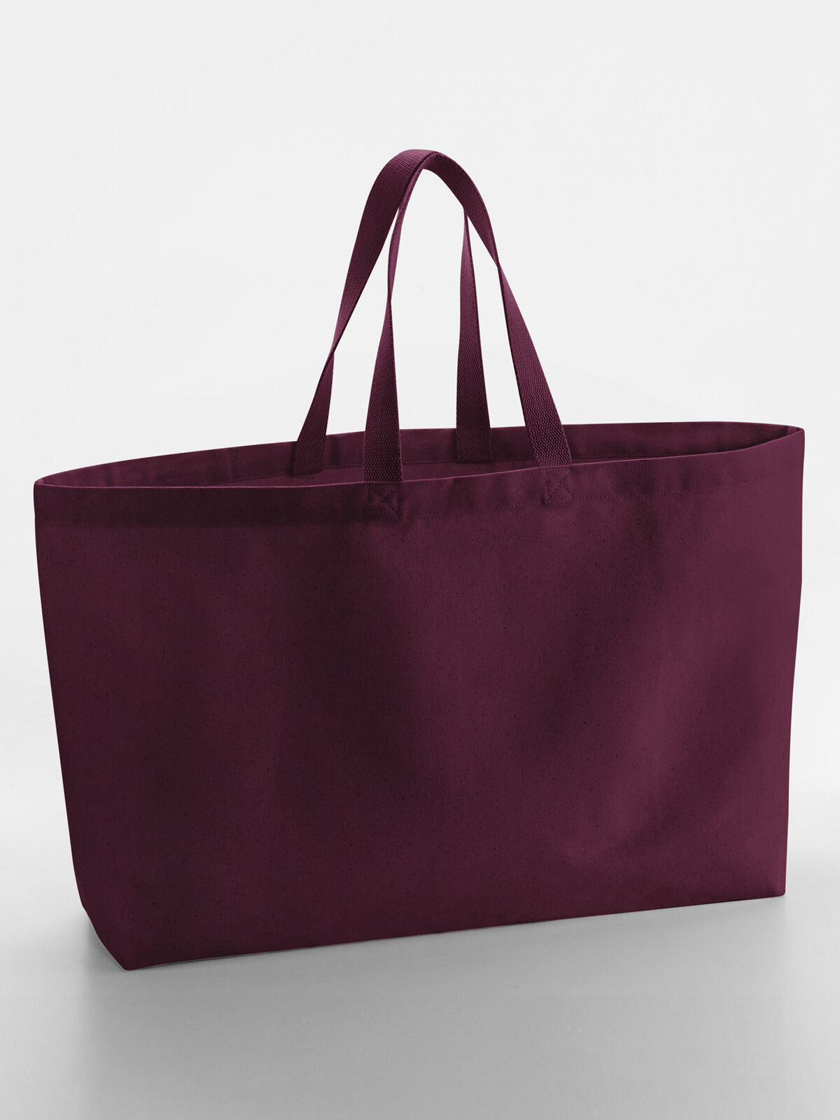Oversized Canvas Tote Bag Herren Tasche / Rucksack – Westford Mill – Farbe Burgundy – individuell veredelbar