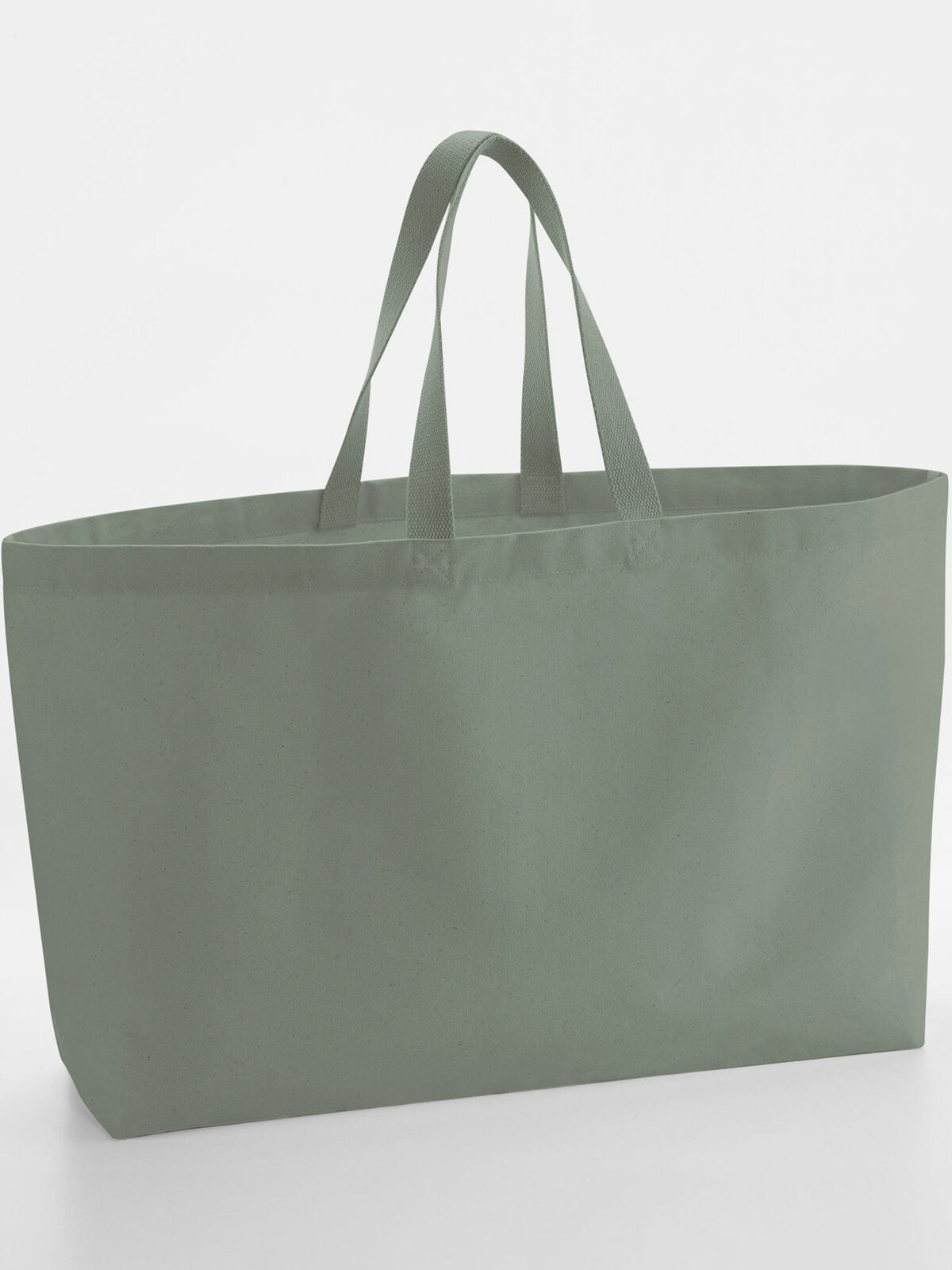Oversized Canvas Tote Bag Herren Tasche / Rucksack – Westford Mill – Farbe dusty green – individuell veredelbar