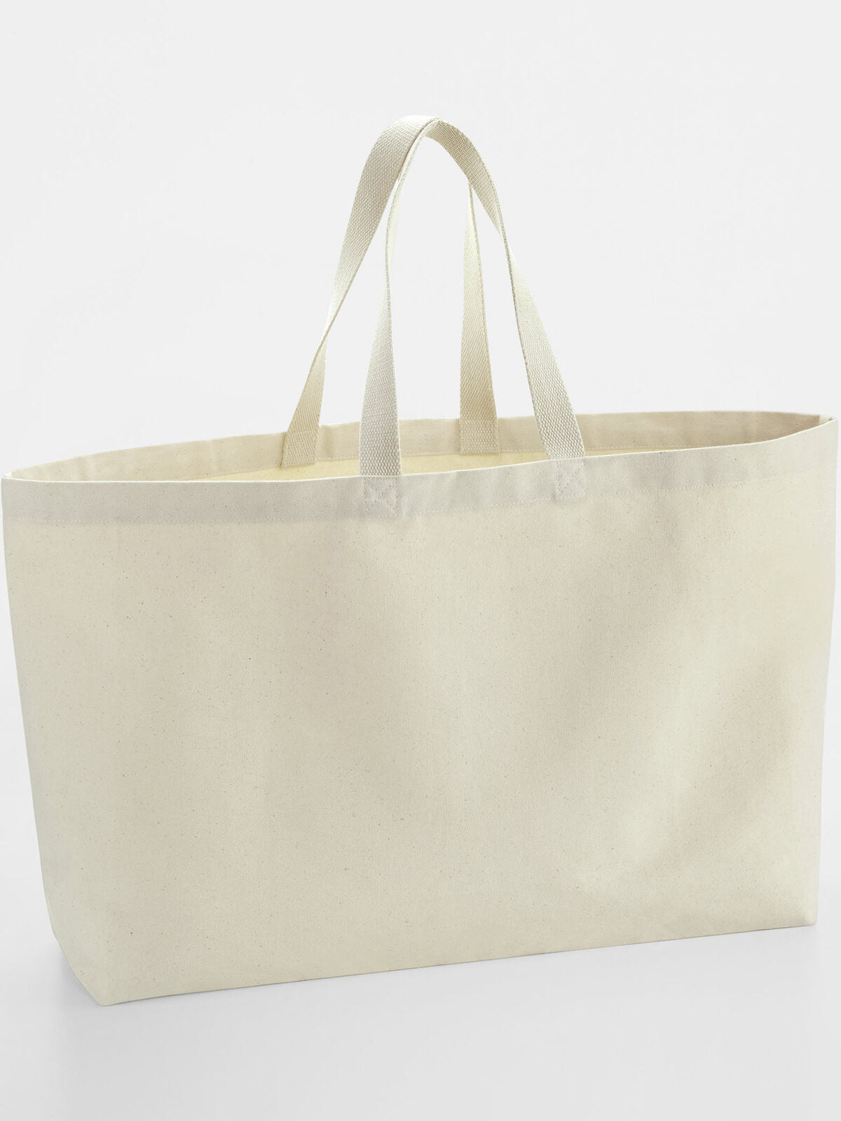 Oversized Canvas Tote Bag Herren Tasche / Rucksack – Westford Mill – Farbe Natur – individuell veredelbar