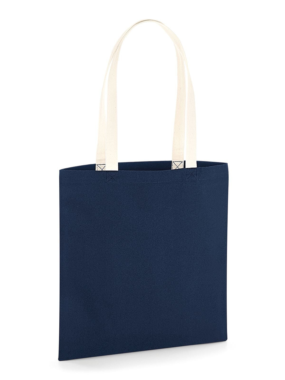 EarthAware™ Organic Bag for Life - Contrast Handles Herren Tasche / Rucksack – Westford Mill – Farbe french navy/natural – individuell veredelbar