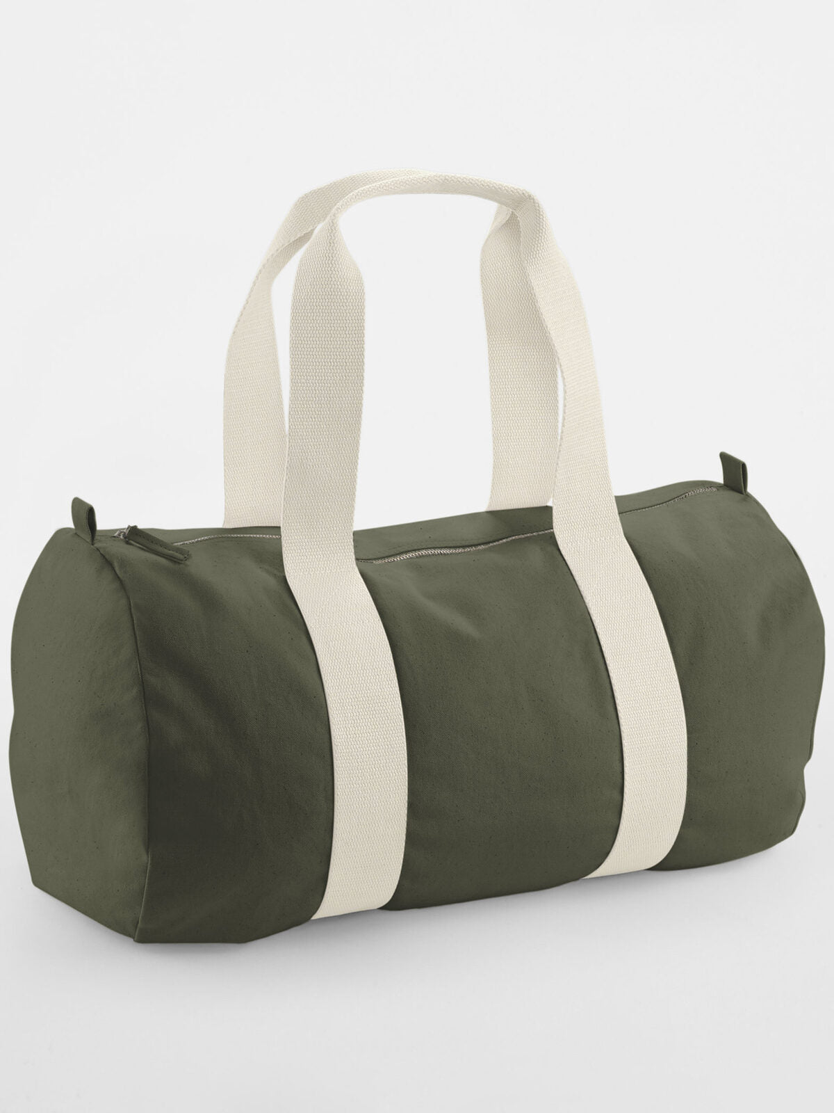 EarthAware Organic Barrel Bag Herren Tasche / Rucksack – Westford Mill – Farbe olive green – individuell veredelbar
