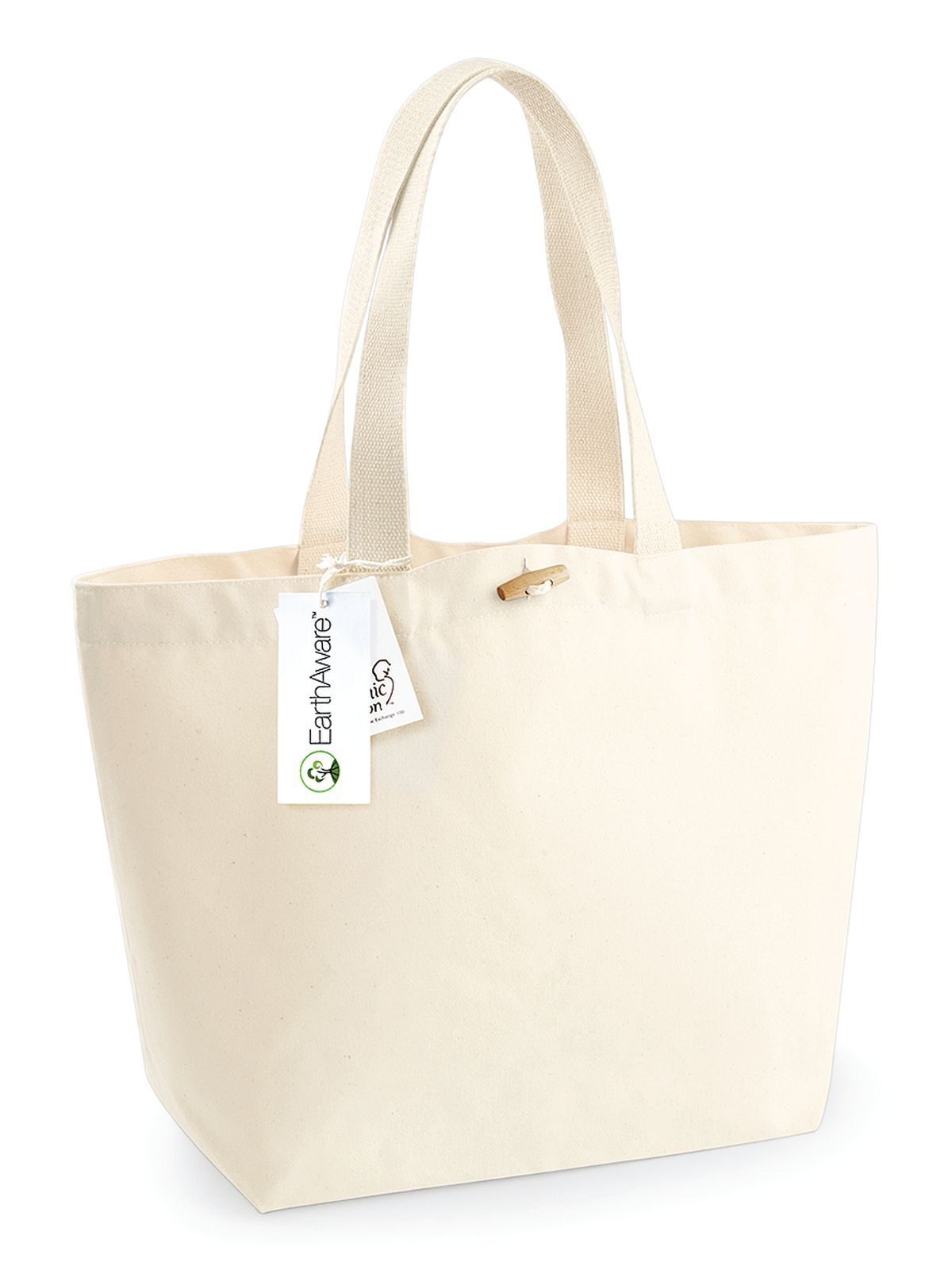 EarthAware Organic Marina Tote Herren Tasche / Rucksack – Westford Mill – Farbe Natur – individuell veredelbar