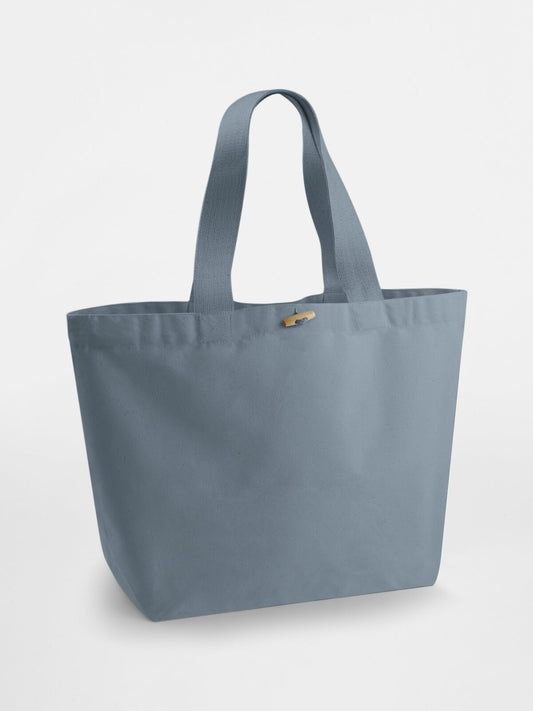 EarthAware Organic Marina Tote XL Herren Tasche / Rucksack – Westford Mill – Farbe dusty blue – individuell veredelbar