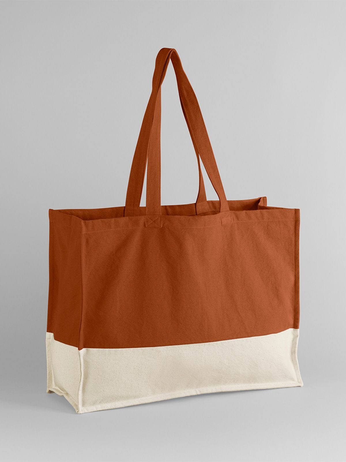 EarthAware® Organic Contrast Shopper Herren Tasche / Rucksack – Westford Mill – Farbe pumpkin/natural – individuell veredelbar