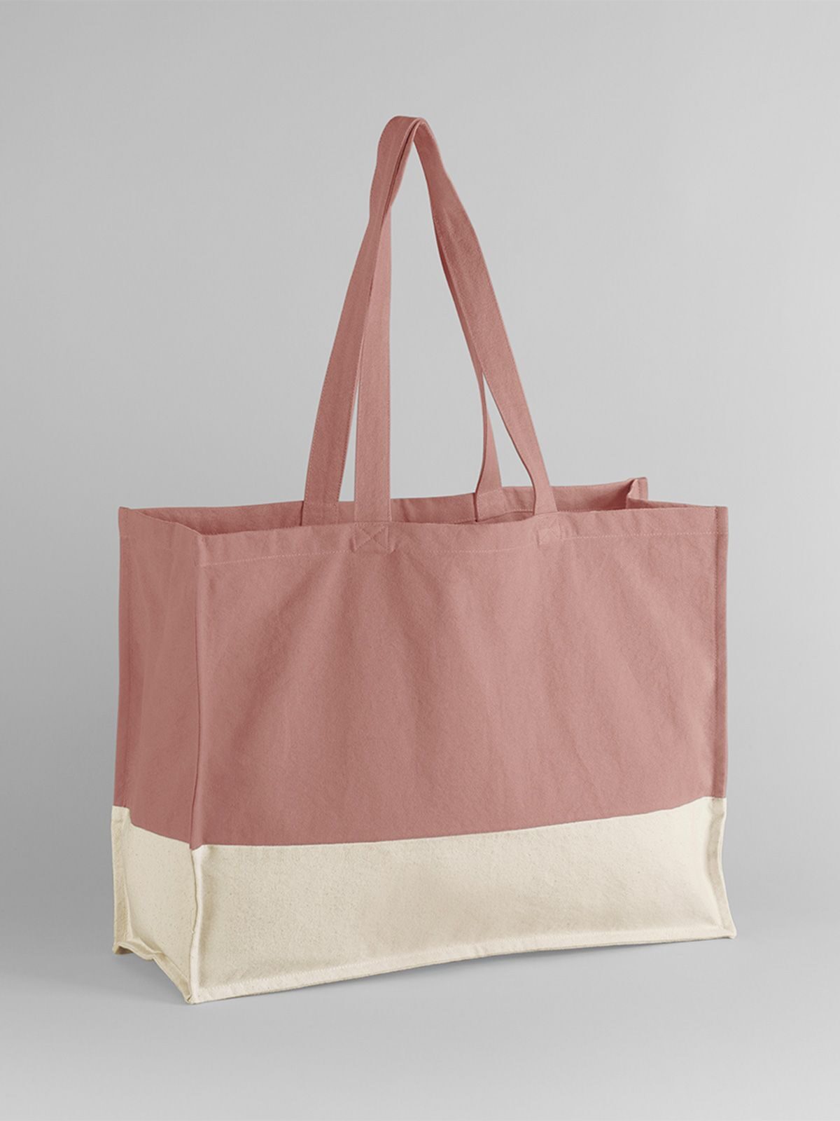 EarthAware® Organic Contrast Shopper Herren Tasche / Rucksack – Westford Mill – Farbe rose/natural – individuell veredelbar