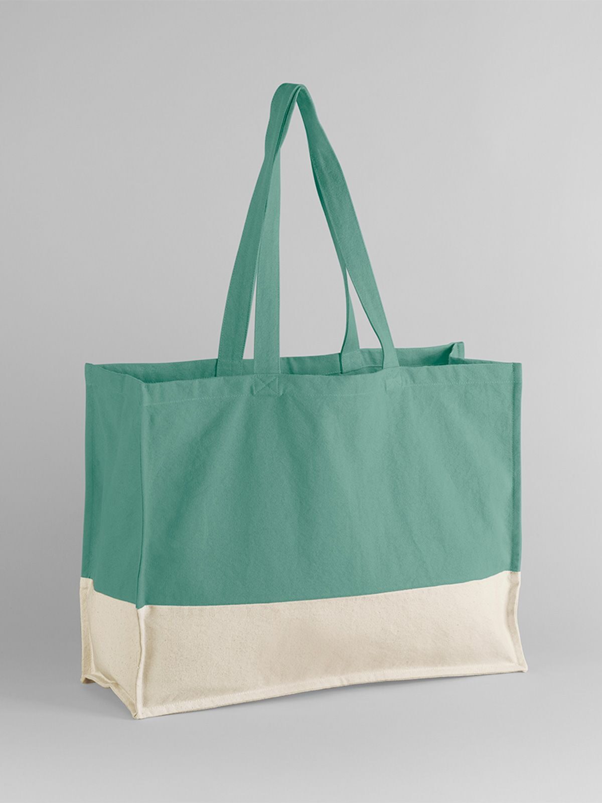 EarthAware® Organic Contrast Shopper Herren Tasche / Rucksack – Westford Mill – Farbe sage green/natural – individuell veredelbar