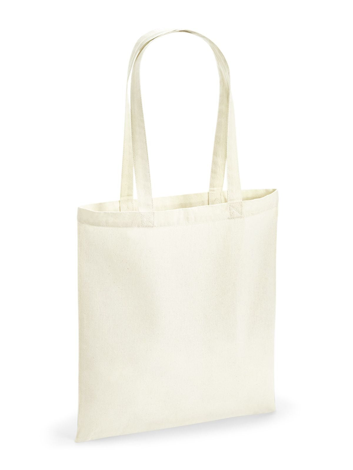 Recycled Cotton Tote Herren Tasche / Rucksack – Westford Mill – Farbe Natur – individuell veredelbar
