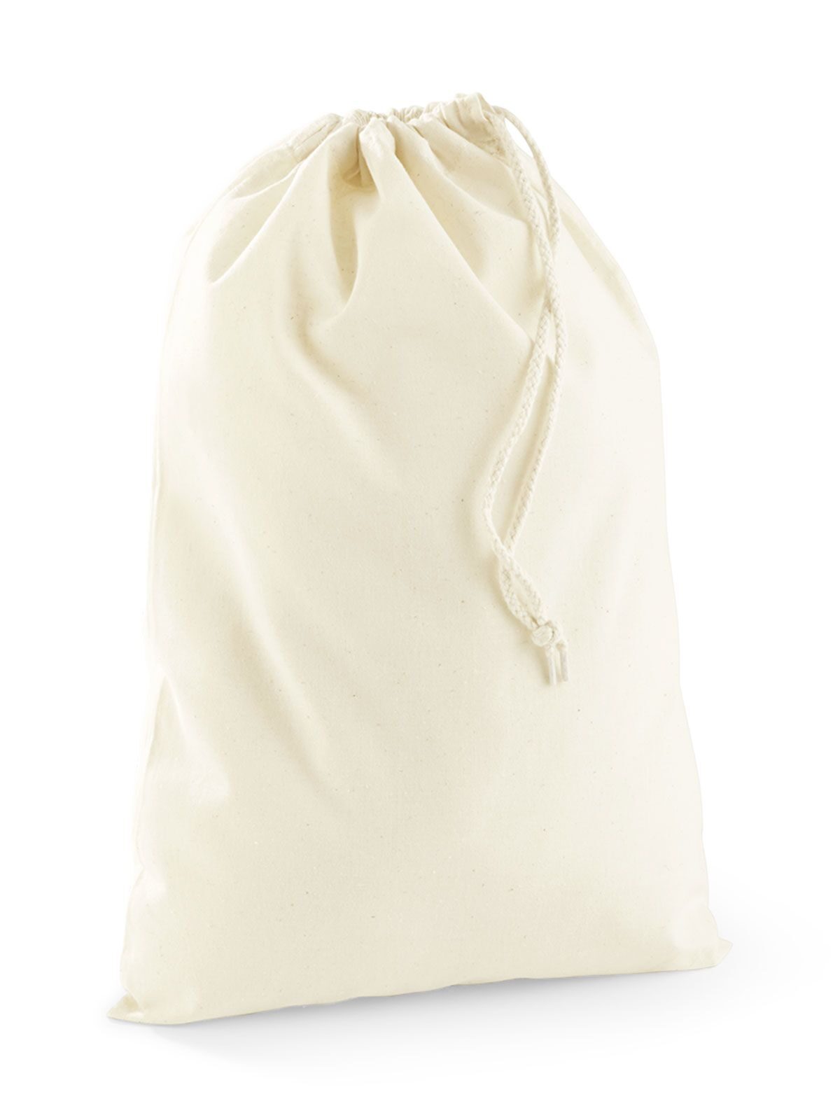 Recycled Cotton Stuff Bag S Herren Tasche / Rucksack – Westford Mill – Farbe Natur – individuell veredelbar