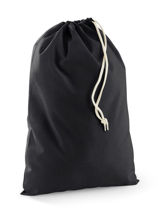 Recycled Cotton Stuff Bag XXS Herren Tasche / Rucksack – Westford Mill – Farbe Schwarz – individuell veredelbar