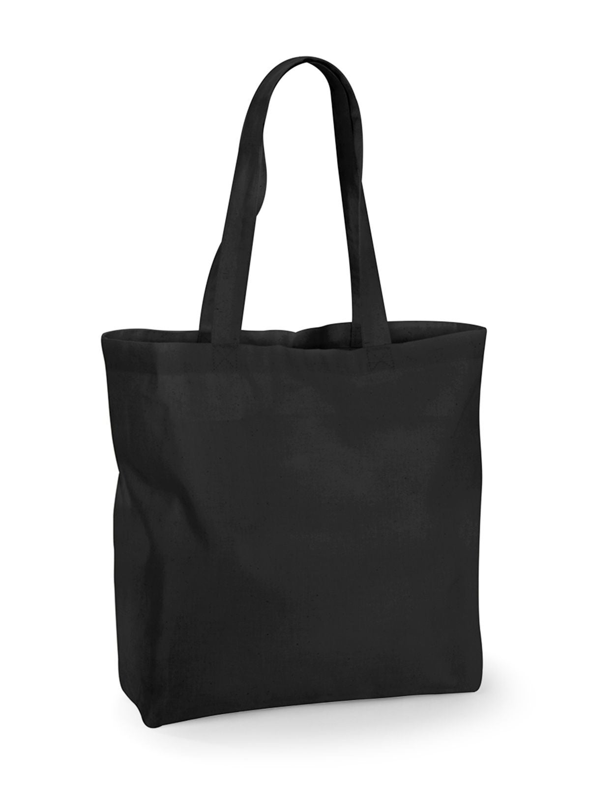 Recycled Cotton Maxi Tote Tasche / Rucksack – Westford Mill – Farbe Schwarz – individuell veredelbar