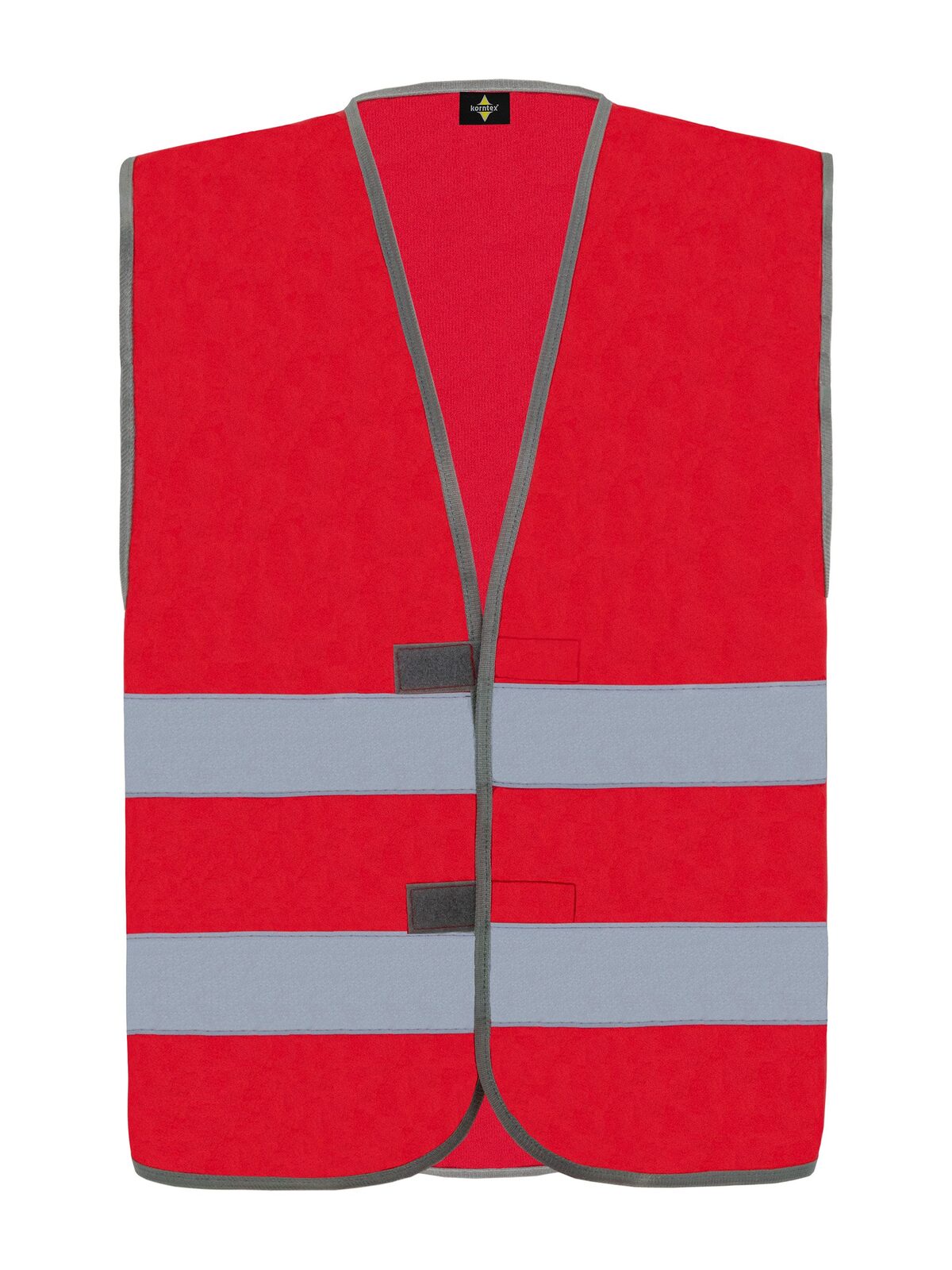 "Passau" Herren Warnweste / Sicherheitsweste – Korntex – Farbe Rot – individuell veredelbar