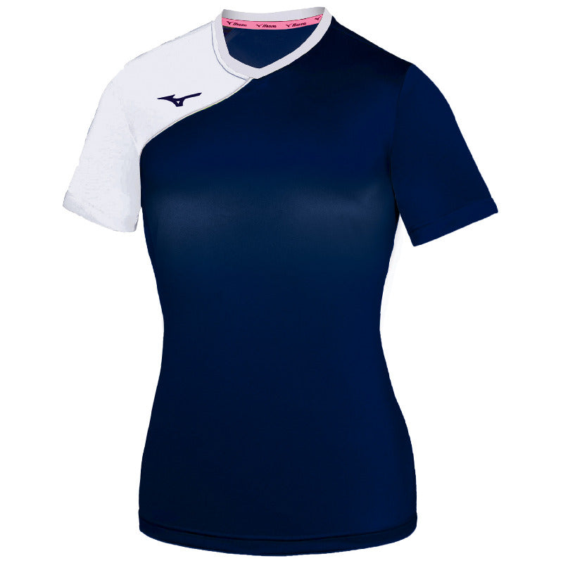 Mizuno Sporttrikot Trad Soukyu – Damen | X2EAB730 – Marineblau/Weiß