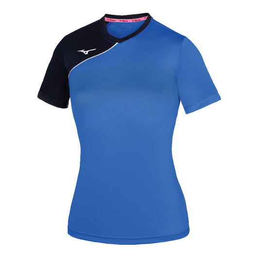 Mizuno Sporttrikot Trad Soukyu – Damen | X2EAB730 – Royalblau/Marineblau