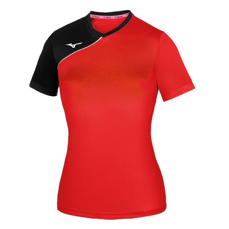 Mizuno Sporttrikot Trad Soukyu – Damen | X2EAB730 – Rot/Schwarz