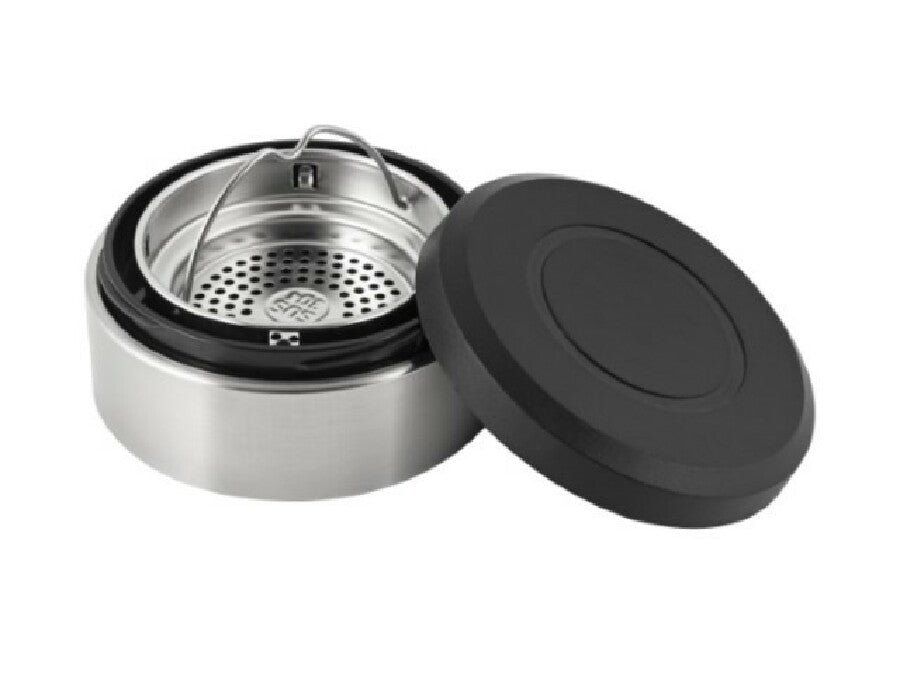 Wasserflasche "GenerationRefillGourmet" transparent – schwarz – Bild 3