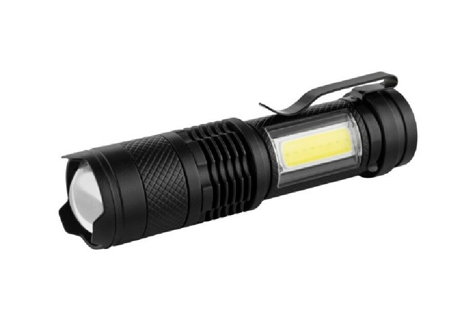 Taschenlampe "BlackChargeMicroBudget" – schwarz – Bild 1
