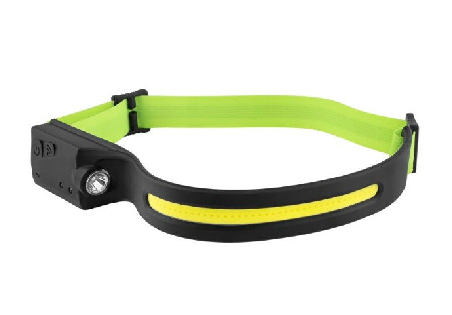 LED MegaBeam Kopflampe „HeadlightSwipe“ schwarz – schwarz – Bild 1