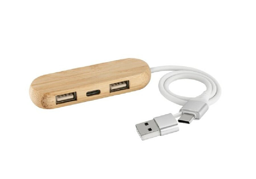 Hub "MultiHub&Charge“ braun – transparent – Bild 1
