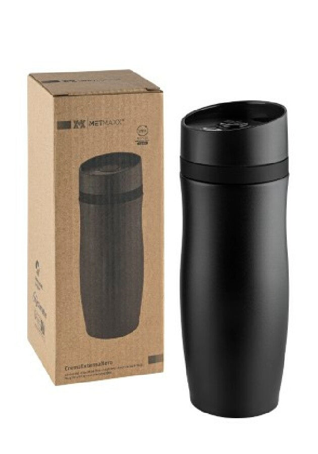 Thermobecher "CremaExtensaNero" schwarz/Ring schwarz – schwarz – Bild 2