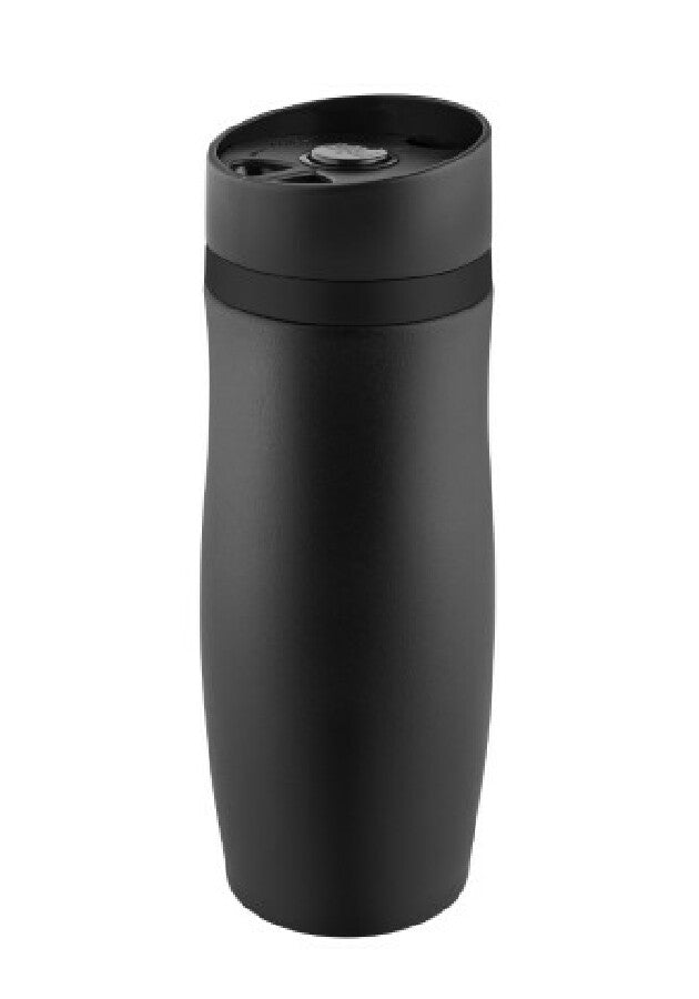 Thermobecher "CremaExtensaNero" schwarz/Ring schwarz – schwarz – Bild 1