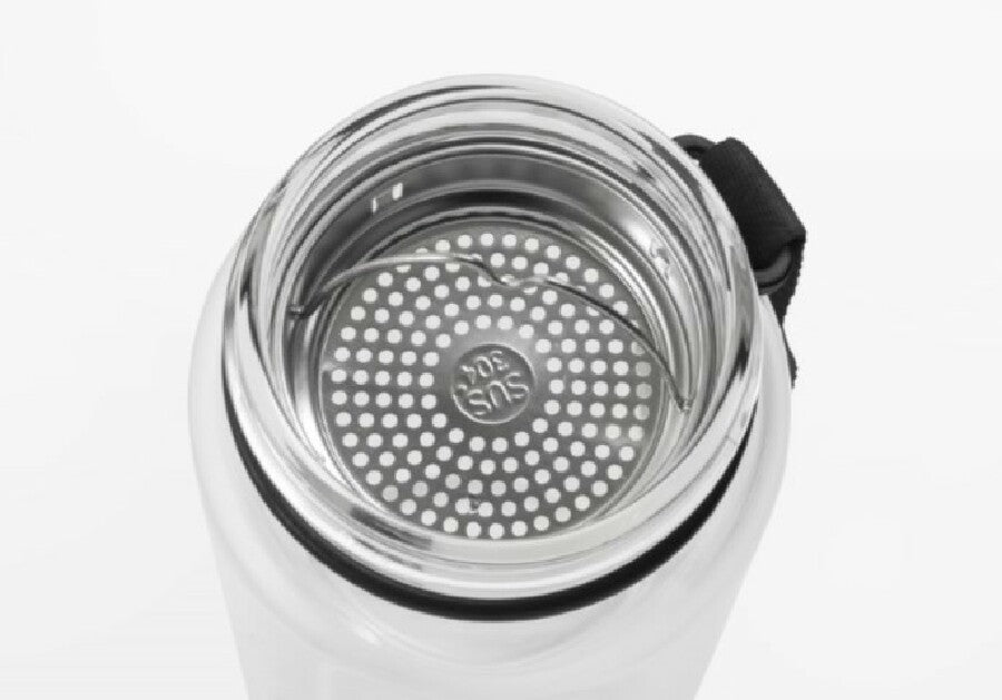 Wasserflasche "GenerationRefillGourmet" transparent – schwarz – Bild 4
