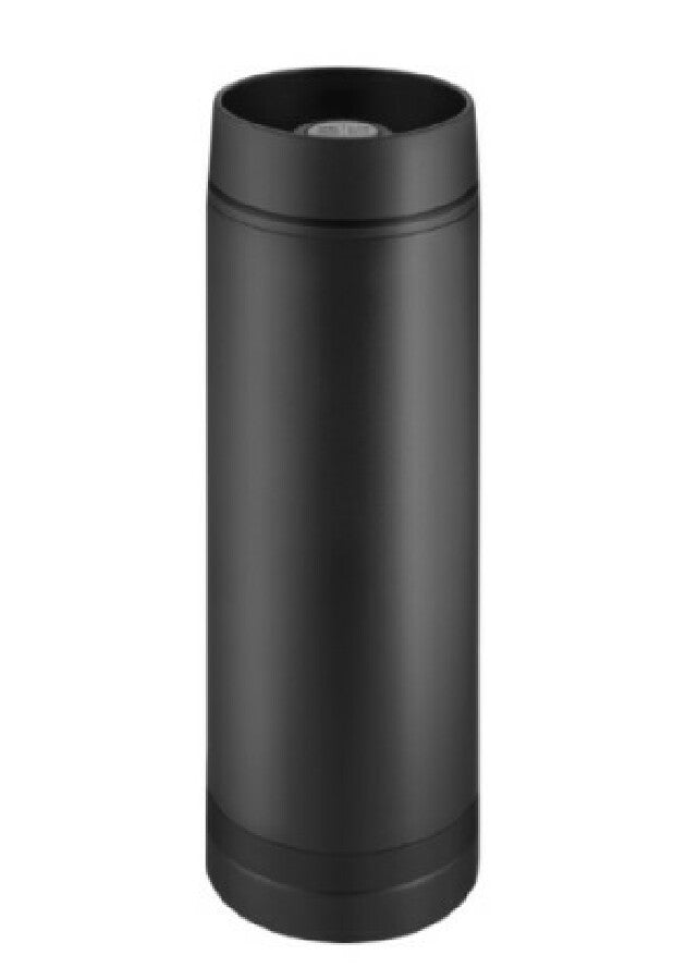Thermobecher "Crema360°"  schwarz/Ring schwarz – schwarz – Bild 1