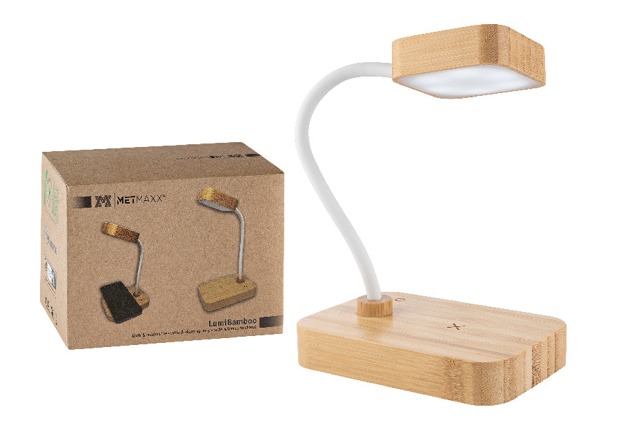 Tisch- & Ladeleuchte "LumiBamboo" – transparent – Bild 5