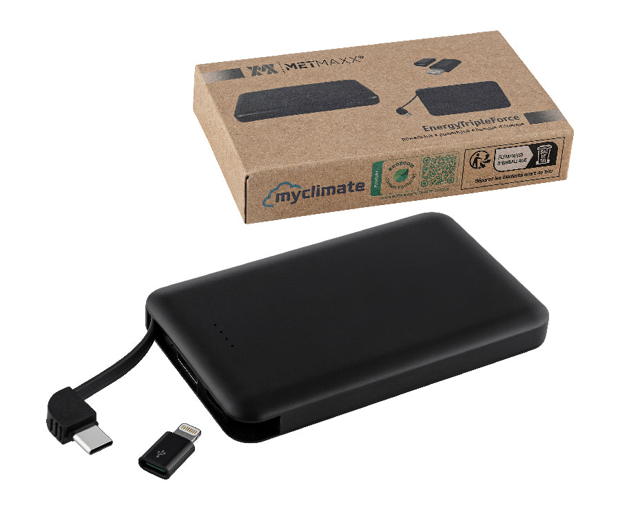 Powerbank "EnergyTripleForce" schwarz – schwarz – Bild 3