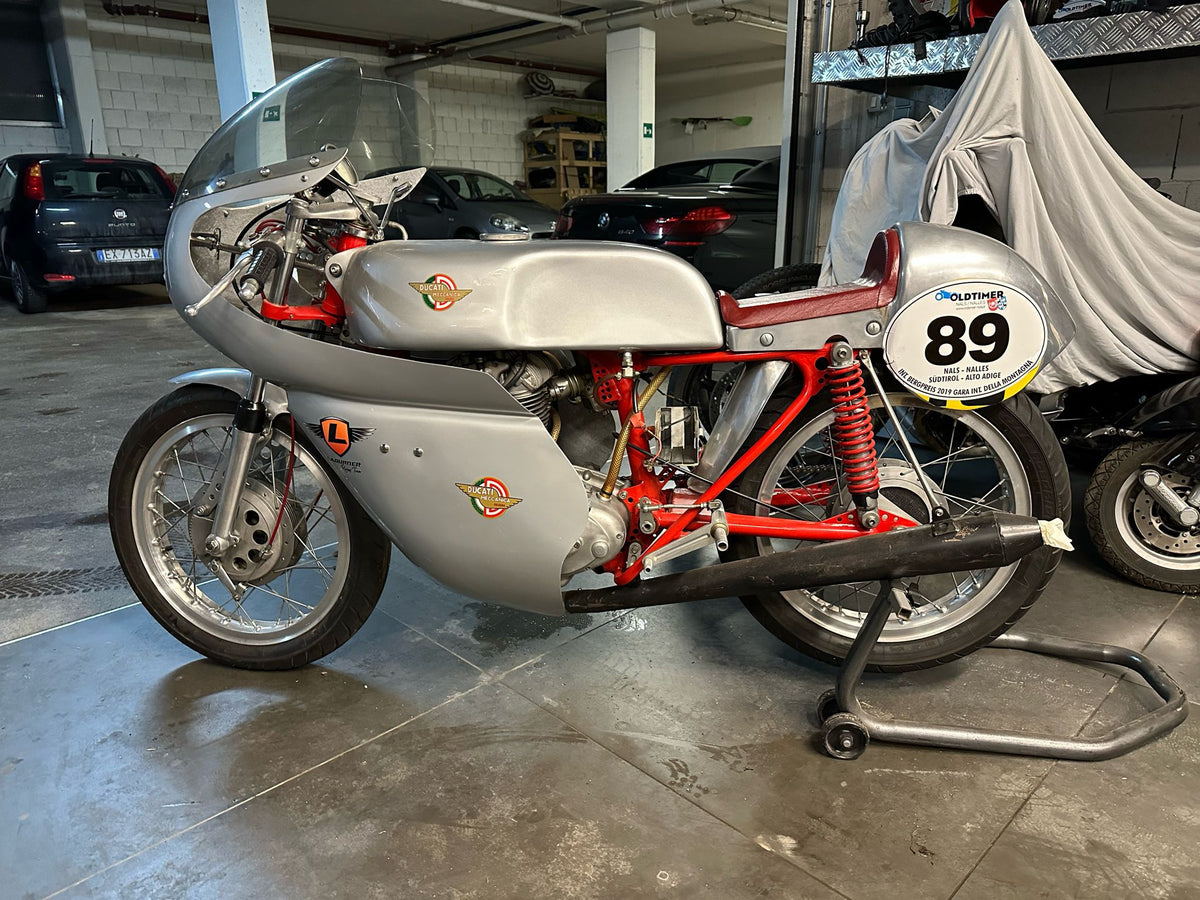 Originalfoto Ducati Rennmotorrad Nummer 89