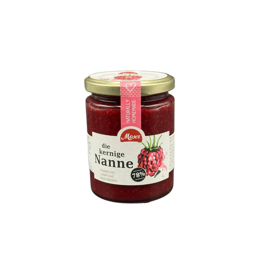 Himbeermarmelade „die kernige Nanne“ – 340 g | Premium Feinkost aus Südtirol | LA1970