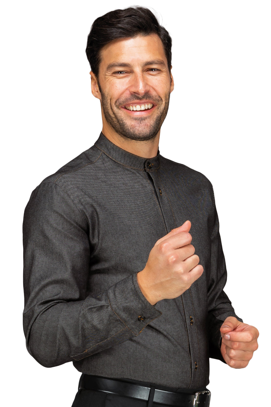 Isacco Hemd Unisex Detroit Stretch