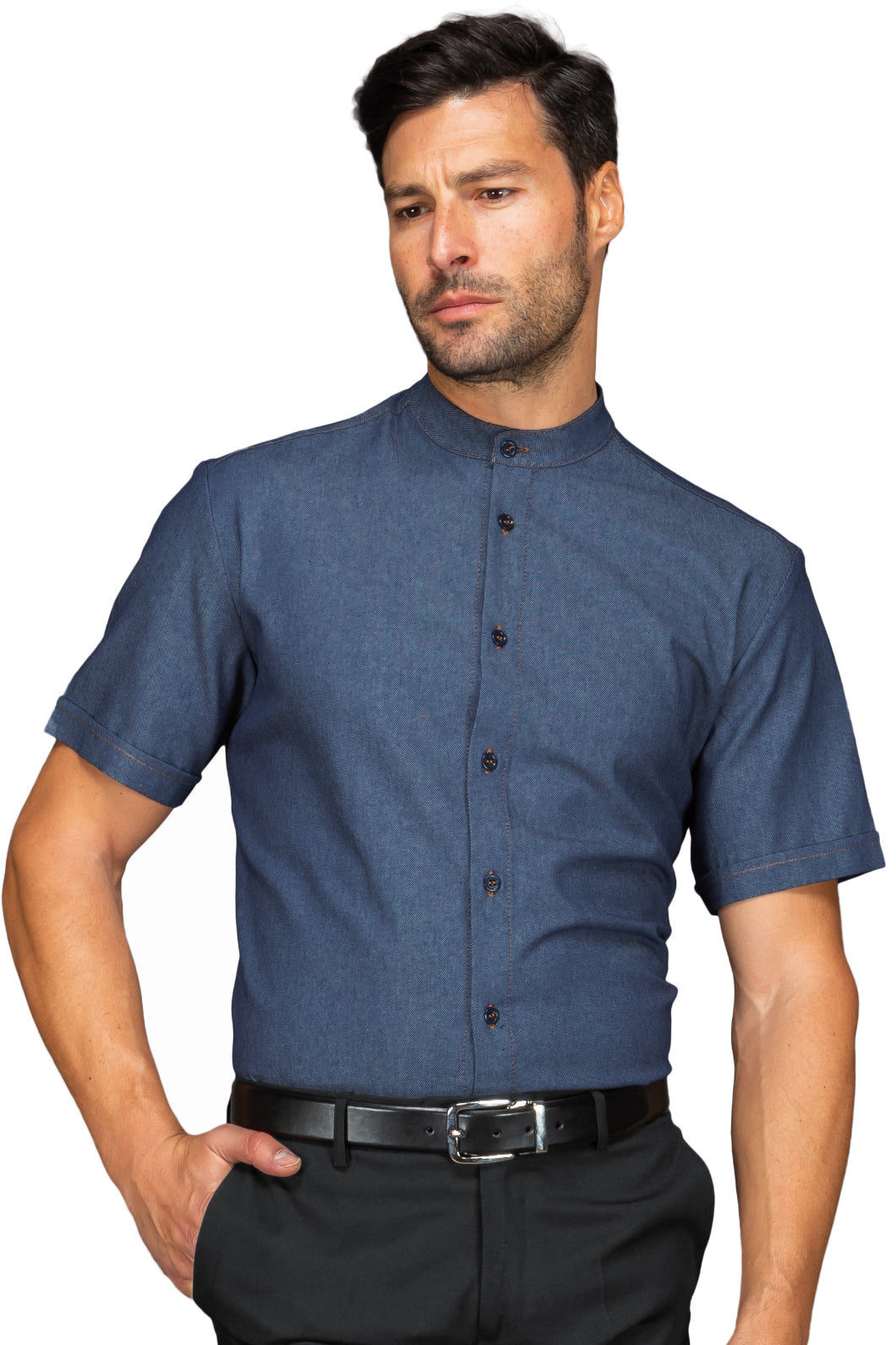 Isacco Hemd Unisex Detroit Stretch