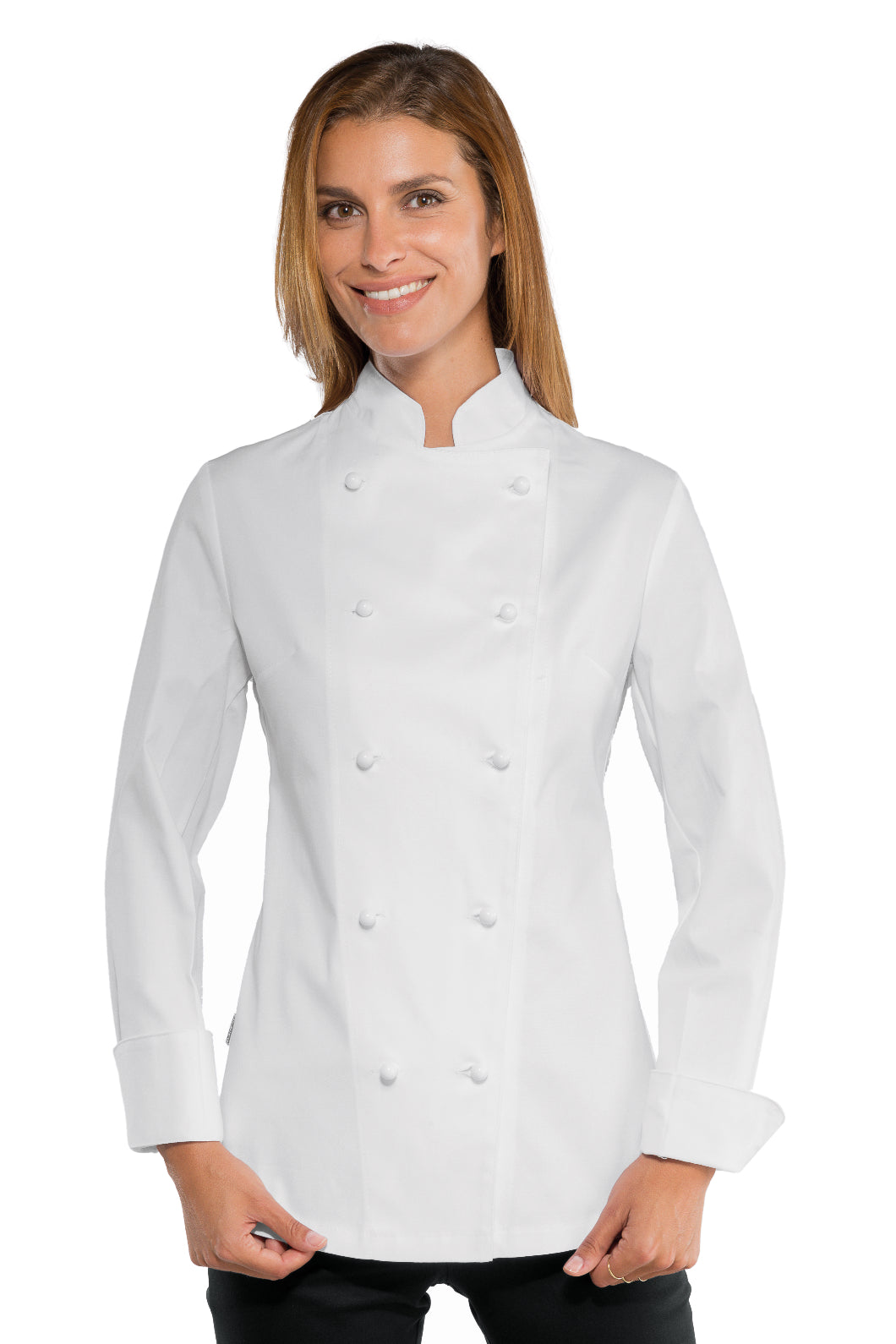 Isacco Kochjacke Lady Chef bottoni antipanico