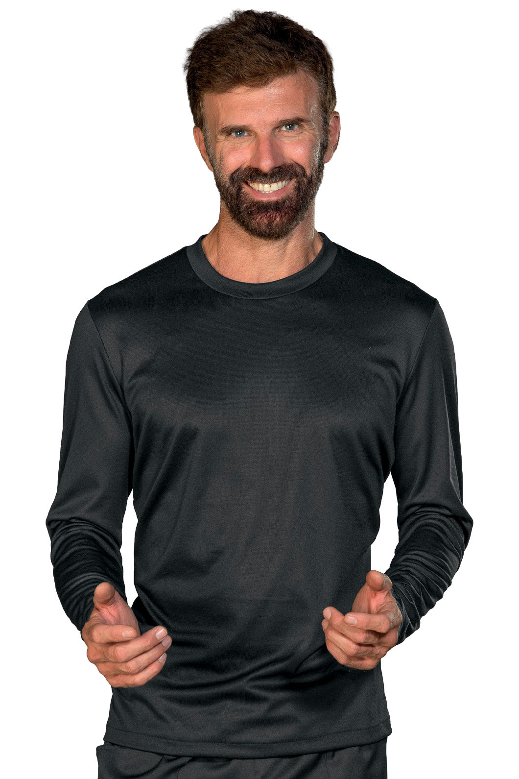 Isacco Funktionsshirt mit fleckabweisendem Gewebe – Langarm